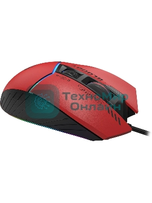 Мышь проводная A4Tech Bloody W95 Max Sports красный/черный оптическая (12000dpi) USB (10but)