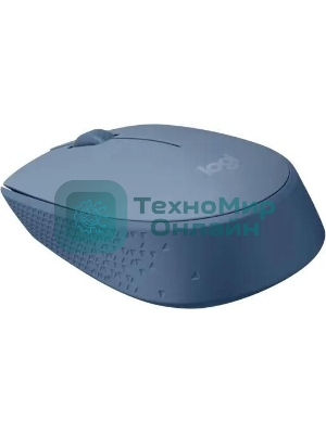 Мышь беспроводная Logitech M171 голубой, 1000 dpi, радиоканал, USB, кнопки - 3