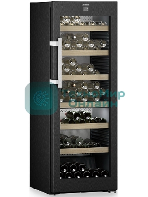 Винный шкаф Liebherr WPbsi 5052-20 001 черная нерж. сталь, 320 л, 2 отсека, 131 бут., класс A