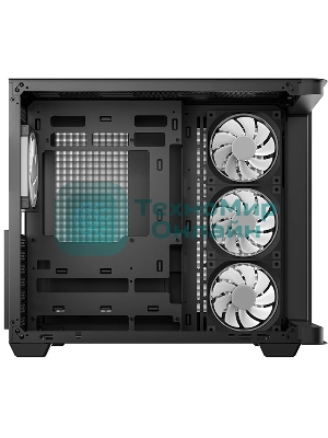 Корпус DeepCool CG530U 4F Black, Midi-Tower, чёрный, 4 x 120 мм