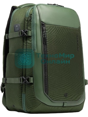 Рюкзак мужской Piquadro Lyss CA6929S143BM/VE зеленый тимьяновый полиэстер/натур.кожа