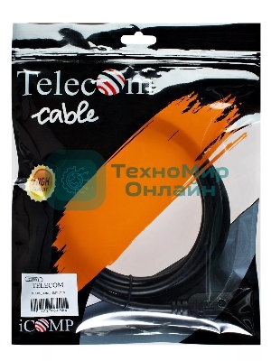 Кабель HDMI-19M - HDMI-19M ver 2.0+3D/Ethernet,2 фильтра 7.5m Telecom