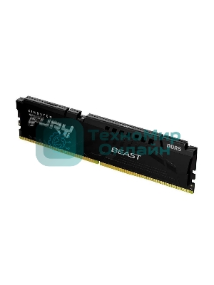 Оперативная память Kingston Fury Beast, DDR5, 8GB (1x8GB), 6000MHz, CL36, DIMM, с радиатором, черный