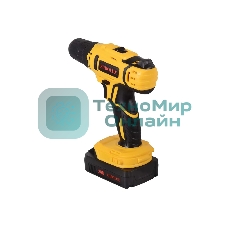 Дрель-шуруповерт Eurolux ДА-20/2Li, 20 В, 1.5 Ач, 35 Нм, щеточный