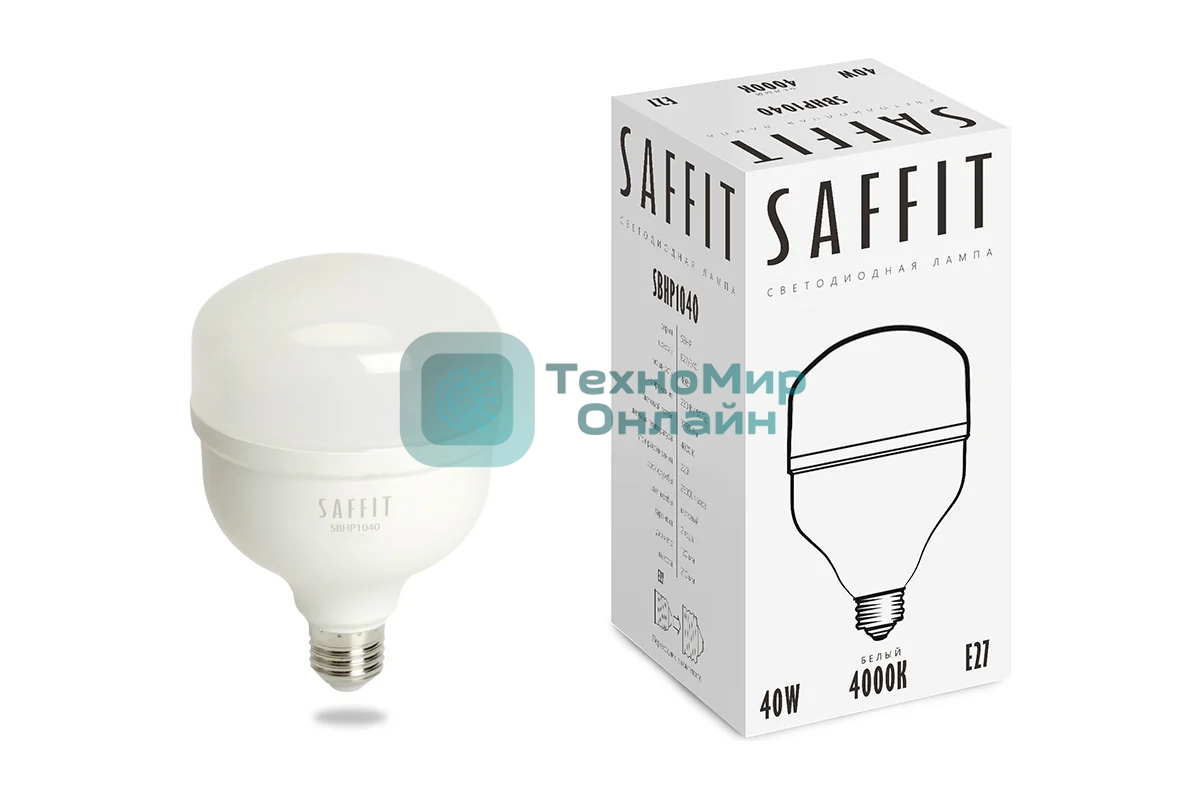 Лампа светодиодная SAFFIT SBHP1040 (55092) 40Вт E27 белый