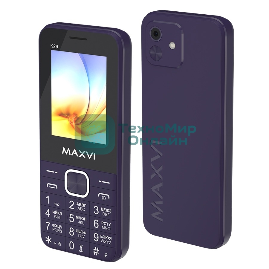 Мобильный телефон Maxvi K29 фиолетовый