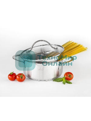 Кастрюля Taller TR-17251 1,4 л. Сталь 18/10, толщина дна/стенки 3,5/0,6 мм.