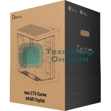 Компьютерный корпус Ocypus Iota C70 BK Curve ARGB Digital (Iota-C70-BKD400CD-GL)