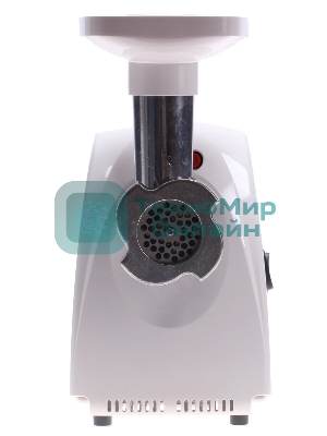 Мясорубка электрическая Аксион М31.01 белый, 1500 Вт, 1.7 кг/мин, реверс, защита от перегрузки, насадки - 4