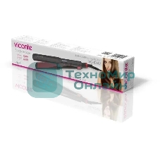 Выпрямитель для волос Viconte VC-6747 черный/красный, 32.6 мм, 230 °C, 6 режимов