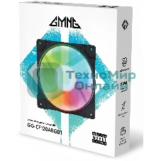 Вентилятор для корпуса GMNG GG-CF120ARGB1-PWMBK черный, 120 мм, 1500 об/мин, 26 дБ, 4 pin