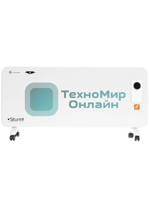 Конвектор электрический Sturm! CH2000D, белый, 2000 Вт, 25 м2, дисплей, электронный термостат