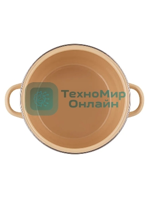 Кастрюля Appetite 1MC201P Avocado с крышкой, сферическая эмалированная 4 л