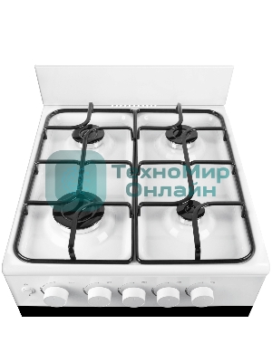 Плита газовая Maunfeld MGC50GEW08 белый, конфорок 4 шт, духовка 59 л, 50 см x 88 см x 65 см