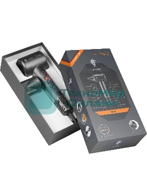 Фен LEONORD LE-1214 черный, 1800 Вт, ионизация