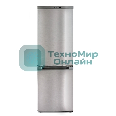 Холодильник Бирюса C418 серебристый металлопласт двухкамерный 125/55л морозилка снизу