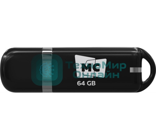 Флешка USB MORE CHOICE МФБ64 Black (4620202558732), 64GB, USB 2.0, R/W 15/6, черный