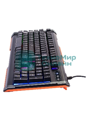 Клавиатура Oklick 717G Black Death проводная, USB Type-A, чёрный/серый