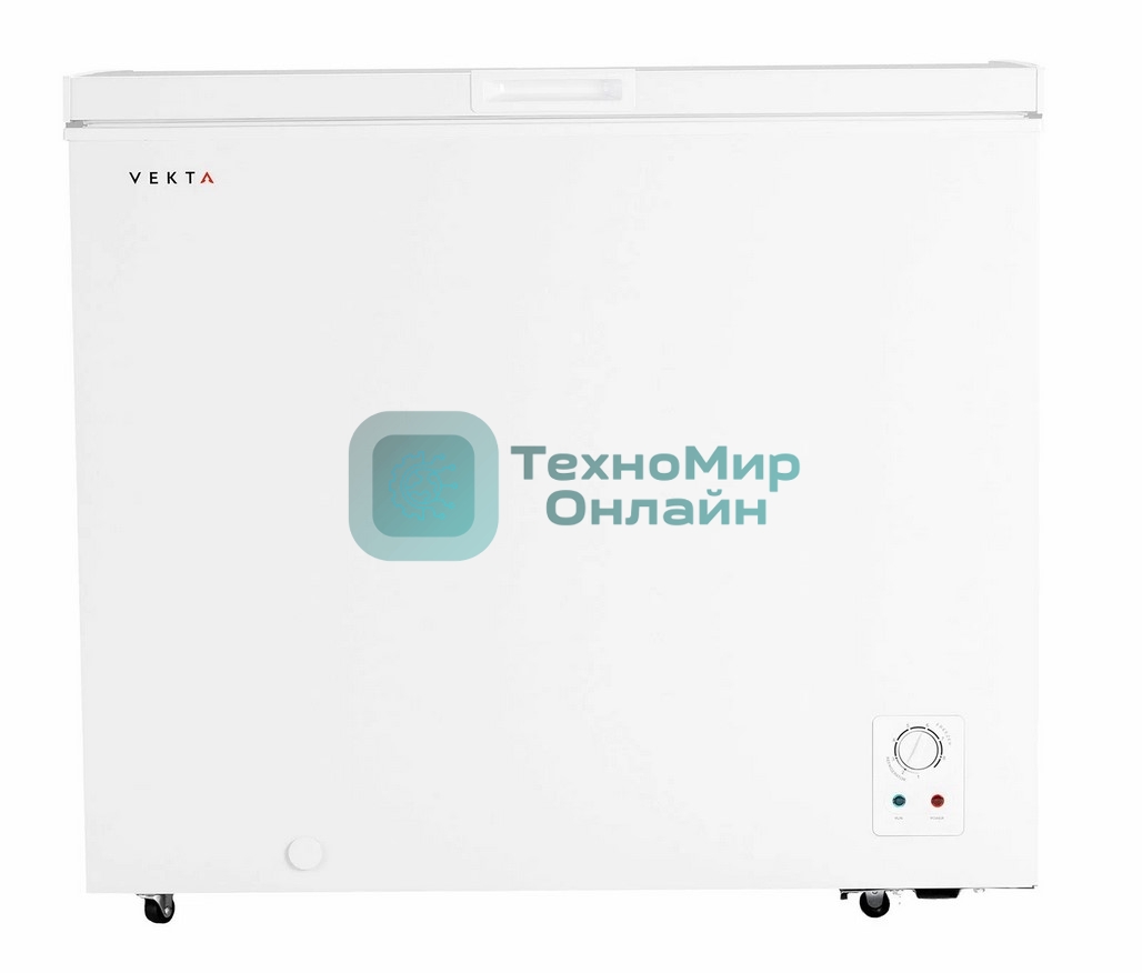 Морозильный ларь Vekta FR-270W02, белый, 270л, 1 камера, 960*635*858 мм, полезный объем 249 л.