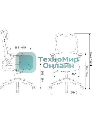 Кресло руководителя Бюрократ Sigma 1 черный сетка/ткань крестов. пластик