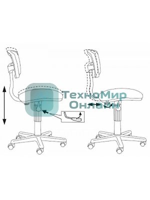 Кресло Бюрократ CH-299NX/15-21 черный, сетка, 120 кг, механизм качания