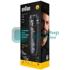 Триммер Braun BT5520 черный (насадок в компл:3шт)