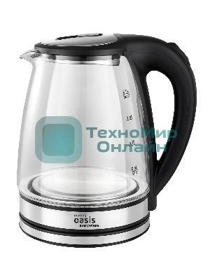 Чайник электрический Oasis K-8GS черный 2 л 2000 Вт