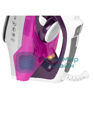 Утюг BBK ISE-2409 фиолетовый, 2400 Вт, 40 г/мин, 140 г/мин, 360 мл
