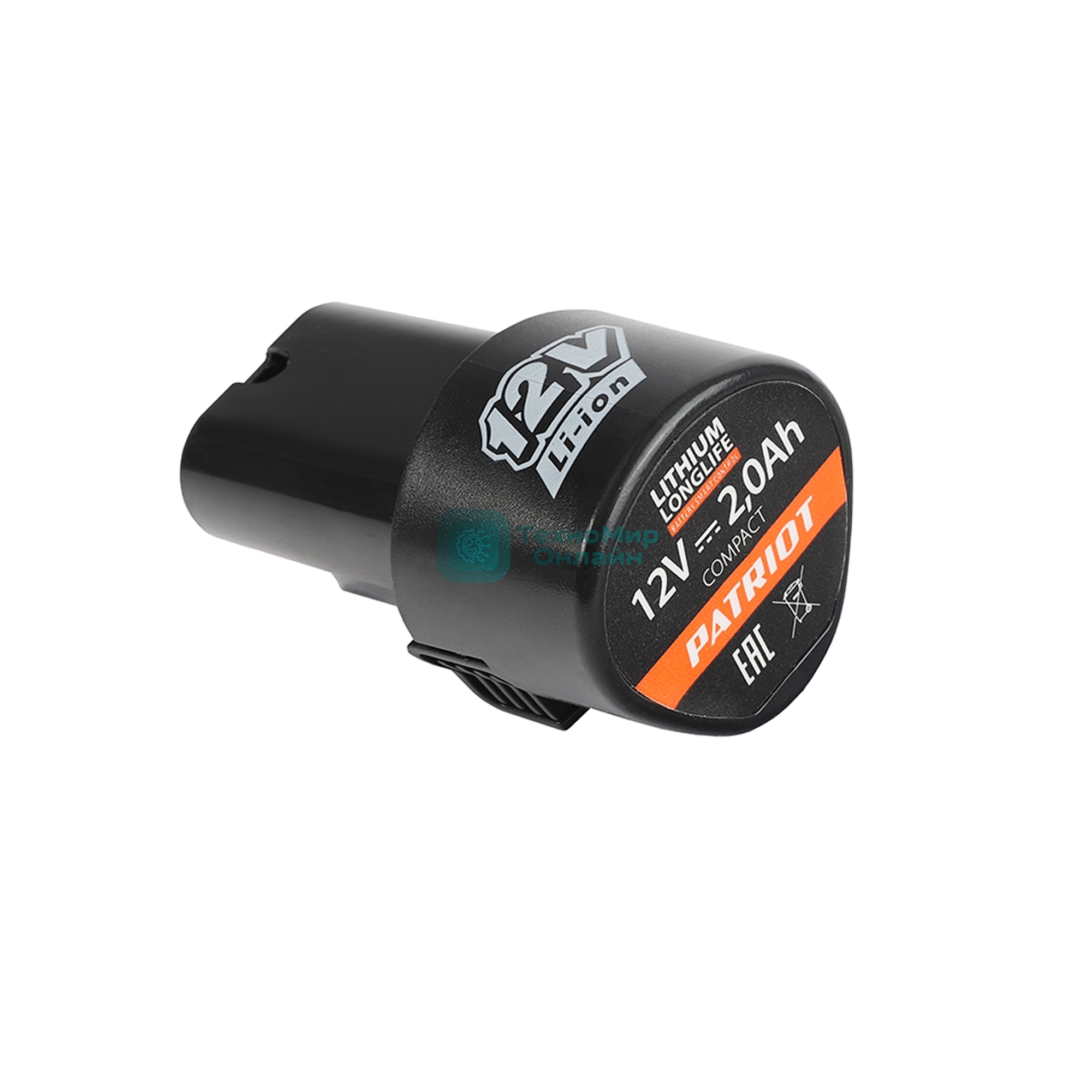 Батарея аккумуляторная Li-ion для шуруповертов Patriot серии The One, Модели: BR 119Li, Емкость аккумулятора: 2,0 Ач, напряжение: 12В