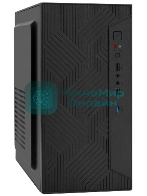 Компьютерный корпус Minitower ExeGate BAA-303U-AA500 (mATX, БП AA500 с вент. 8см, 2хUSB+1хUSB 3.0, HD Audio, черный)
