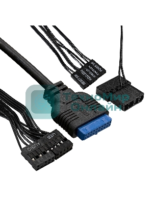 Компьютерный корпус Minitower ExeGate mEVO-7807-NPX450 (mATX, БП 450NPX 12см, 1хUSB+1хUSB 3.0, черный 1x12см с RGb подсветкой)