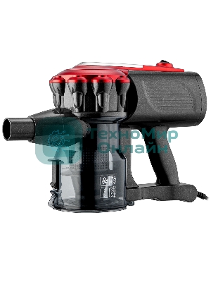 Пылесос вертикальный BRAYER BR4268 серый/красный, питание от сети, 185 Вт, уборка сухая, пылесборник 0,8 л