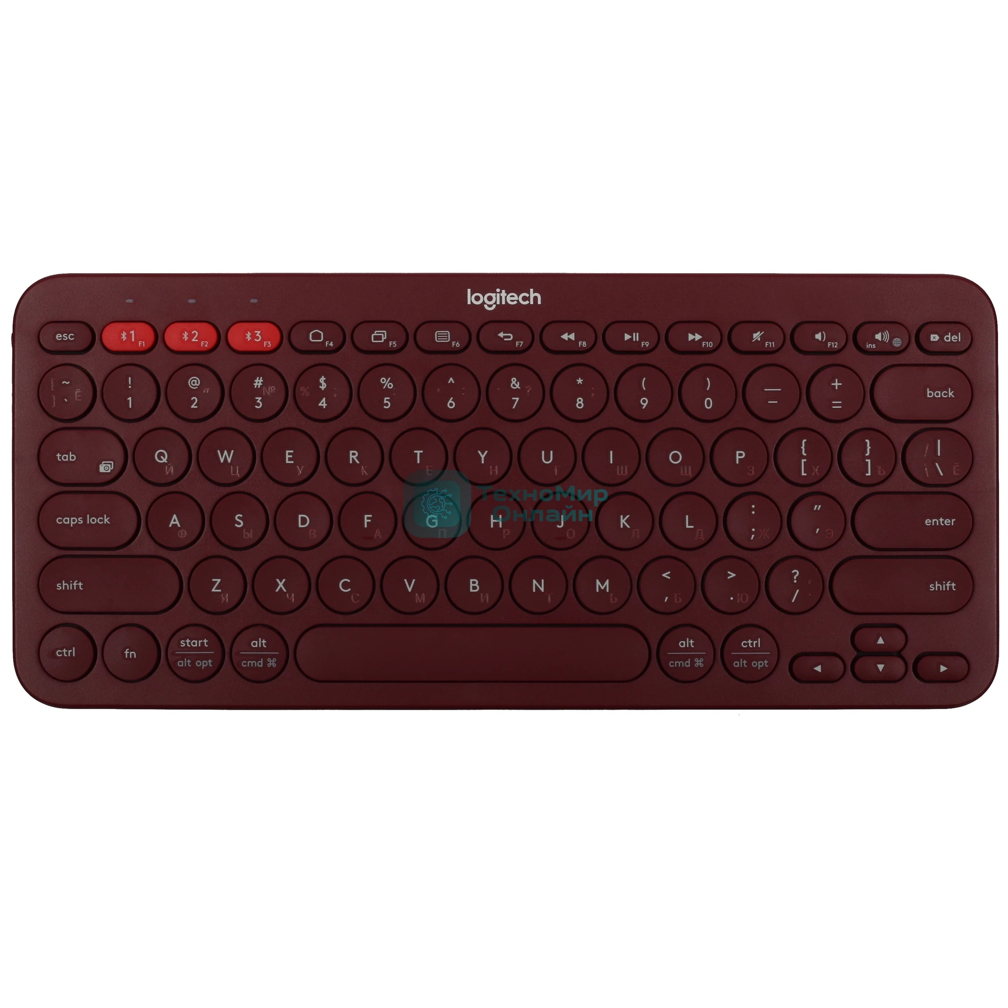 Клавиатура беспроводная Logitech K380 (920-007655) красный