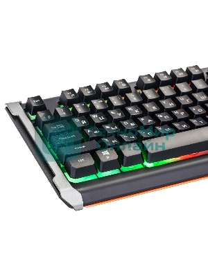 Клавиатура Oklick 717G Black Death проводная, USB Type-A, чёрный/серый