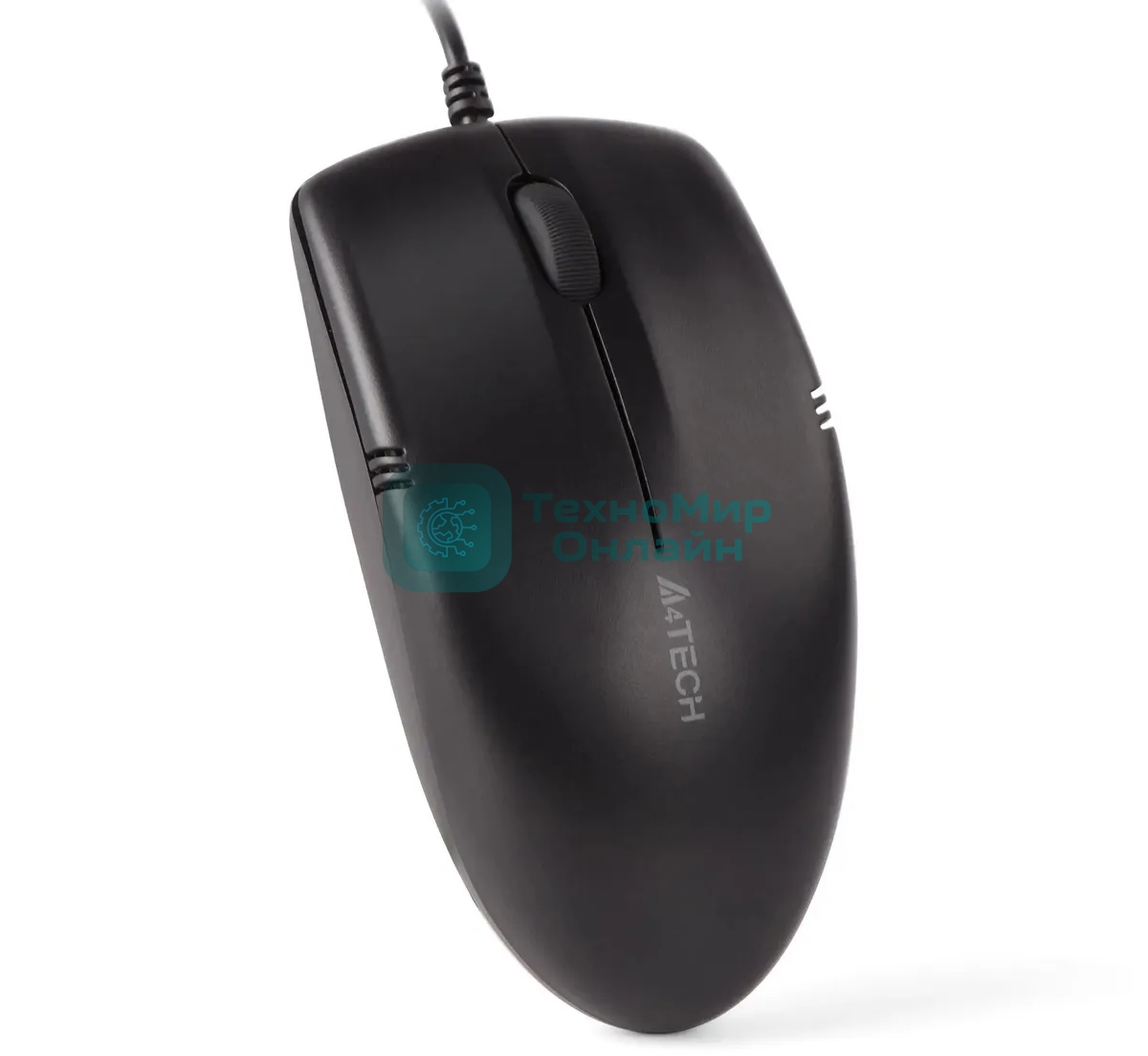Мышь проводная A4Tech OP-530NUS черный, 1200 dpi, USB, кнопки - 3