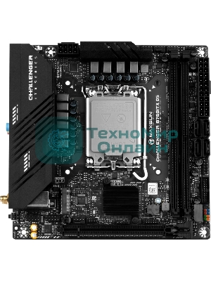 Материнская плата Maxsun Challenger B760ITX D5, LGA 1700, Intel B760, 2xDDR5, 4xSATA, 2xM.2, 1xPCIe 5.0 x16, 2xHDMI, 2xDP, 2x 2.5Gb LAN, 2xUSB 3.2 Gen 1, 4xUSB 2.0, 5.1, Mini-ITX