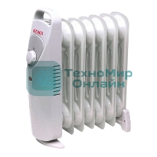 Обогреватель масляный Ресанта ОММ-7Н (7 секций) белый, 700 Вт, 10 м2, термостат 67/3/1