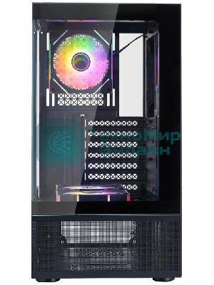 Компьютерный корпус 1STPLAYER MIKU Mi7-A ARGB Black, ATX, 3x120мм ARGB fans