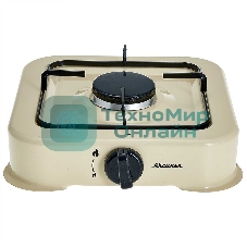 Плита настольная газовая АКСИНЬЯ КС-105 1 конф, бежевый (5)