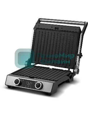 Электрогриль Galaxy Line GL2984 2200Вт серебристый