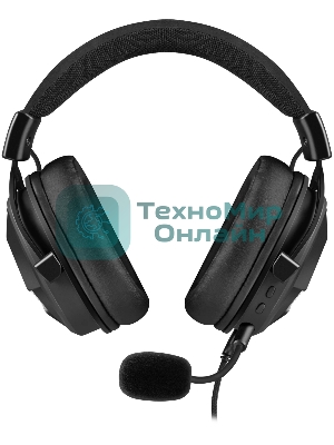 Гарнитура Defender Flux чёрный, проводная, подсветка