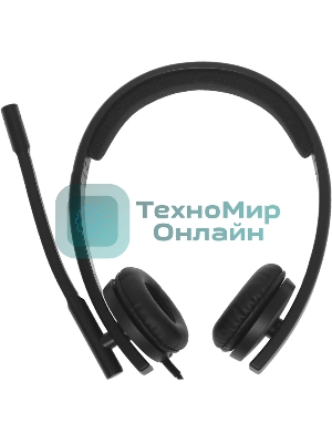 Гарнитура Logitech USB Headset H570e Stereo чёрный, проводная, USB