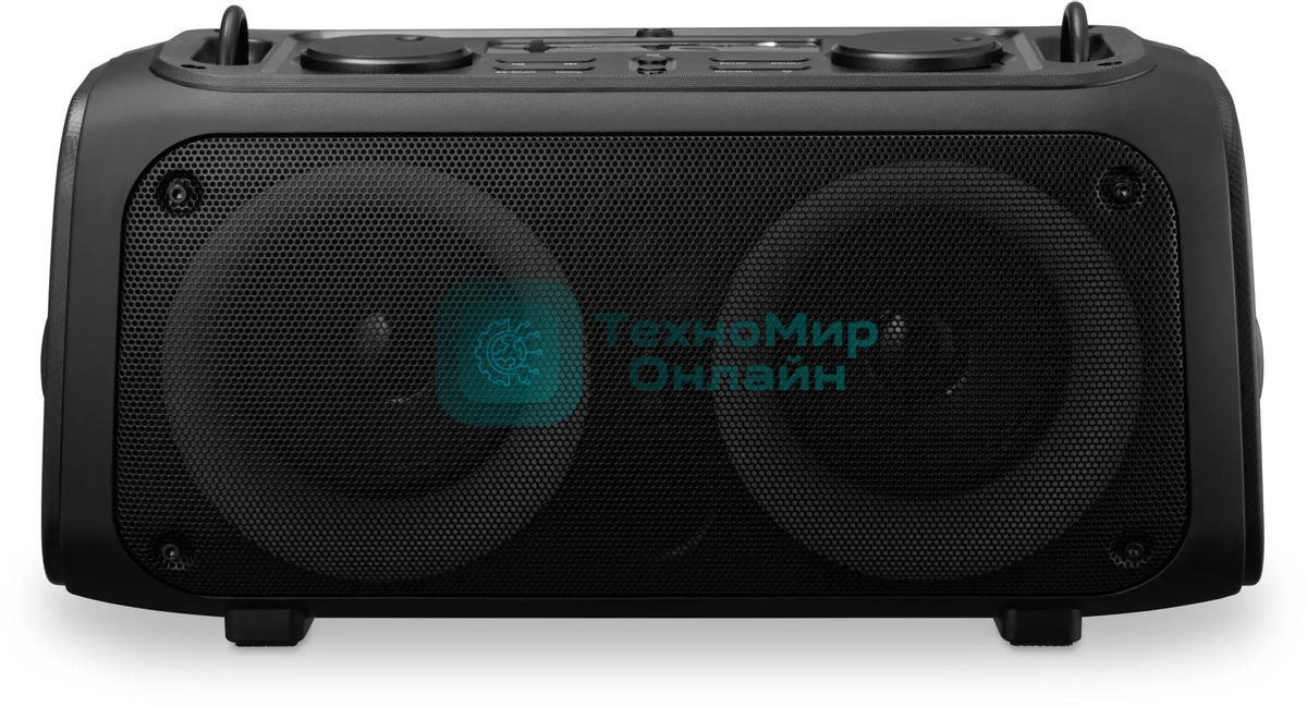 Колонка портативная Hyundai H-PS1030 черный/черный 40 Вт 2.0 BT 10м 3600mAh