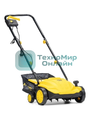 Скарификатор электрический Champion ESC1532 Мощность двигателя 1500 Вт, Напряжение сети 230,50 В, Гц, Вес c травосборником 9,3 кг, Ширина обработки 320 мм, Высота аэрации -4/0/+4/+12 мм, Высота скарификации -12/-8/-4/+4 мм, Тип/объем травосборника ткань/35 л, Регулировка высоты кошения/количество положений 4, Уровень мощности звука 96 дБ, Уровень звукового давления скарификатор/аэра 80/81 дБ, Уровень вибрации на рукоятке 3,245/3,335 (K=1,5 м/с) м/с2.