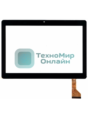 Сенсорное стекло (тачскрин) Turbopad 1015 (2019), черное