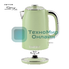 Чайник электрический Galaxy Line GL 0344, райская олива, металл, 2200 Вт, 1.7 л