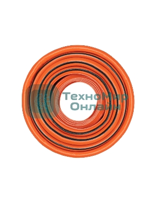 Шланг поливочный ПВХ 3-х слойный армированный 3/4дюйм 50м Профи Плюс ЧЕТЫРЕ СЕЗОНА 62-0230-1