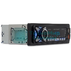 Автомагнитола Digma MCP-227B, 1 DIN, Bluetooth, USB Type-A, AUX, пульт ДУ