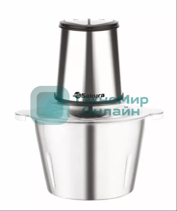 Чоппер Sakura SA-6246BS 600Вт 2 л стальная чаша