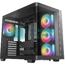 Корпус DeepCool CG530U 4F Black, Midi-Tower, чёрный, 4 x 120 мм
